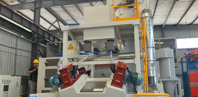 中卫板材除锈强化，通过式抛丸机应用案例