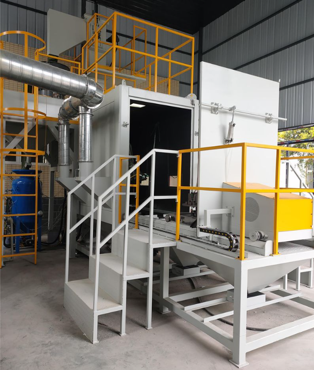 中卫全自动喷砂机 实现无人化高效生产