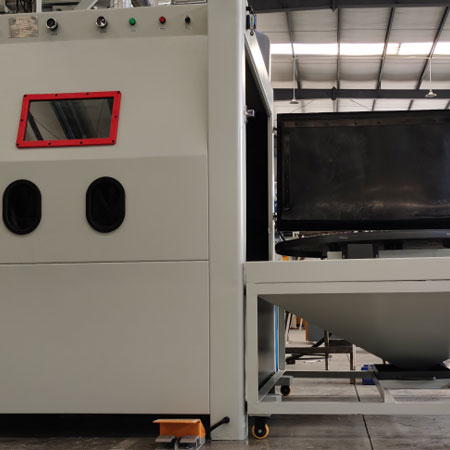 中卫无尘喷砂机半自动模具喷砂机